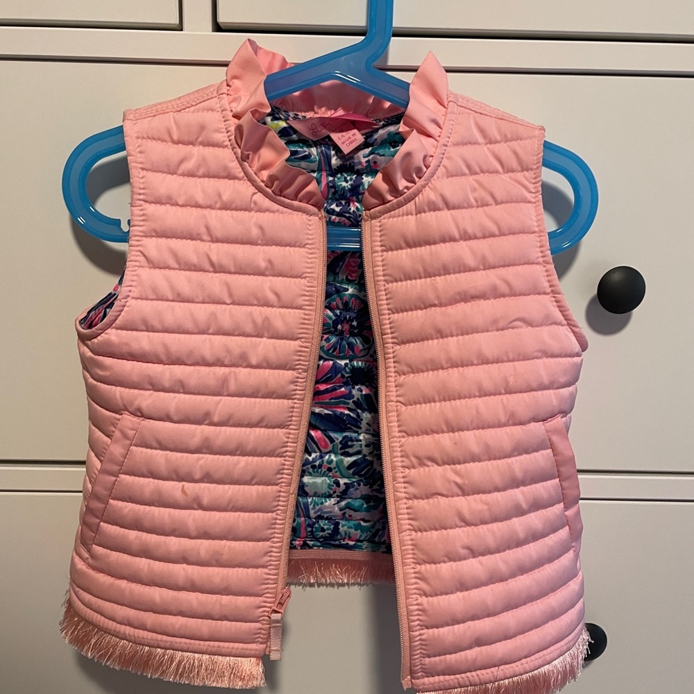 Lilly Pulitzer Pink Quilted Vest for Kids